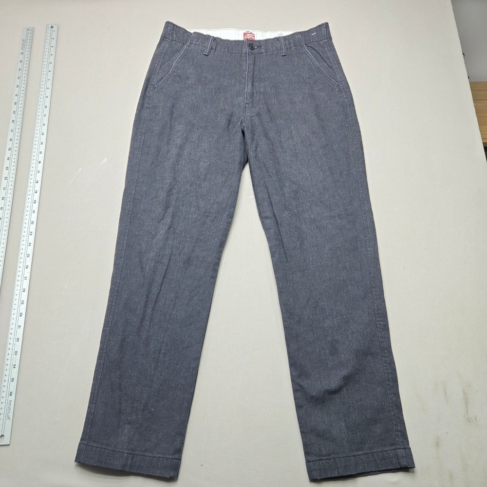 Levi's XX Chino EZ Warm Straight Leg Heathered Charcoal Grey Mens Size M
